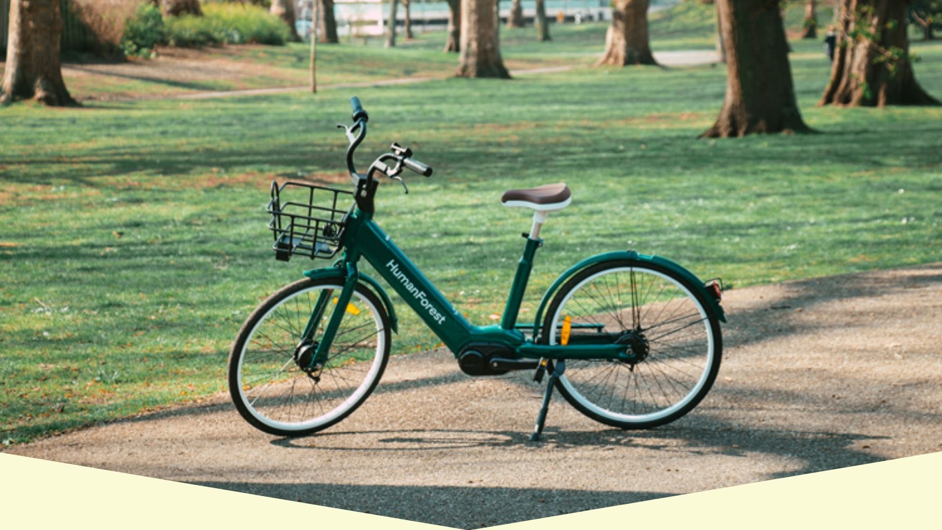 a bicycle parked on a sidewalk